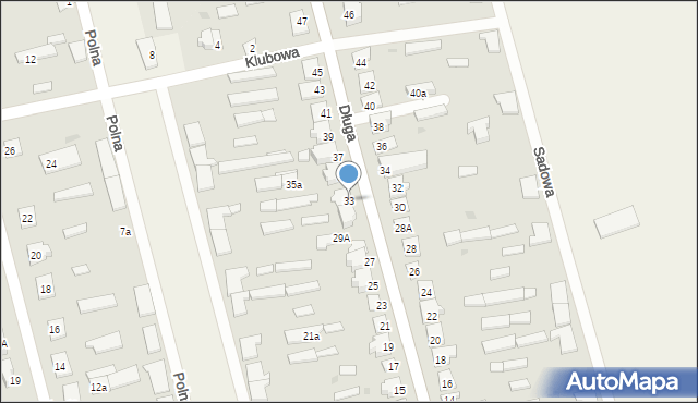 Jednorożec, Długa, 33, mapa Jednorożec