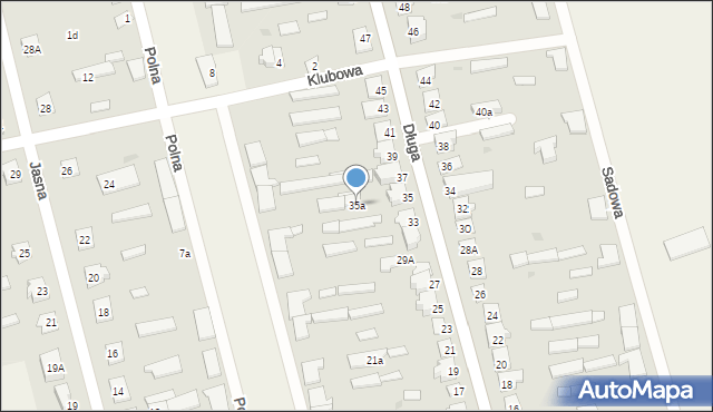 Jednorożec, Długa, 35a, mapa Jednorożec