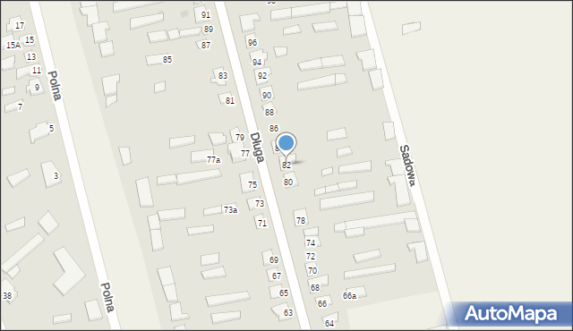 Jednorożec, Długa, 82, mapa Jednorożec