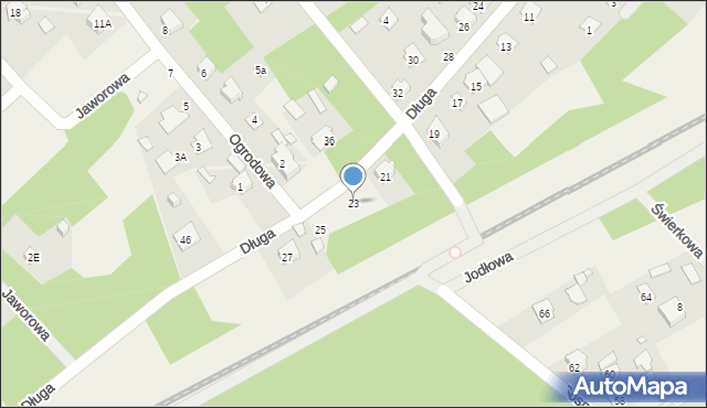 Jesionka, Długa, 23, mapa Jesionka