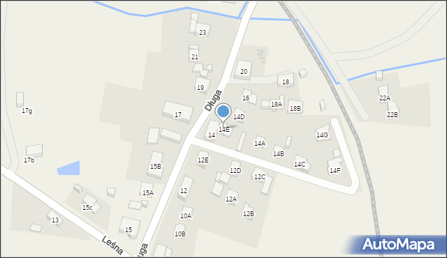 Jeżów Sudecki, Długa, 14E, mapa Jeżów Sudecki