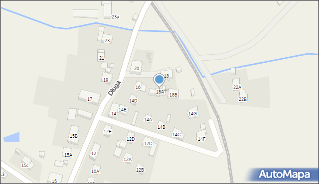 Jeżów Sudecki, Długa, 18A, mapa Jeżów Sudecki