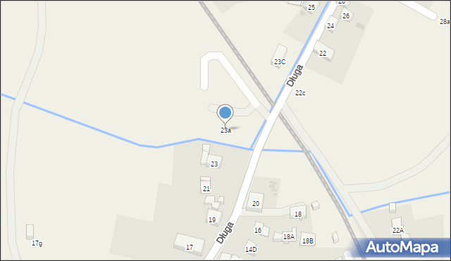 Jeżów Sudecki, Długa, 23a, mapa Jeżów Sudecki