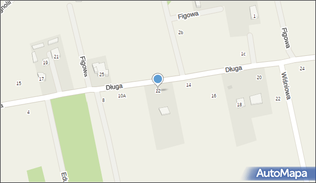 Kaleń-Towarzystwo, Długa, 12, mapa Kaleń-Towarzystwo
