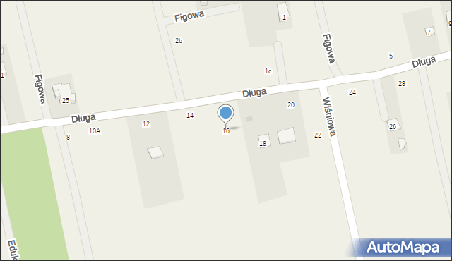 Kaleń-Towarzystwo, Długa, 16, mapa Kaleń-Towarzystwo