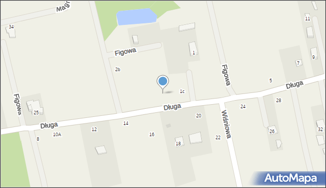 Kaleń-Towarzystwo, Długa, 1b, mapa Kaleń-Towarzystwo