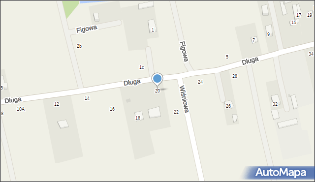Kaleń-Towarzystwo, Długa, 20, mapa Kaleń-Towarzystwo