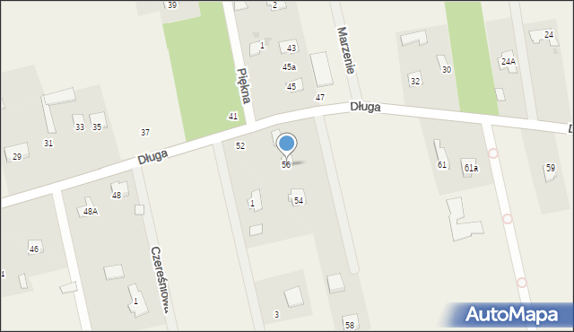 Kaleń-Towarzystwo, Długa, 56, mapa Kaleń-Towarzystwo