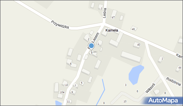 Kamela, Długa, 3, mapa Kamela