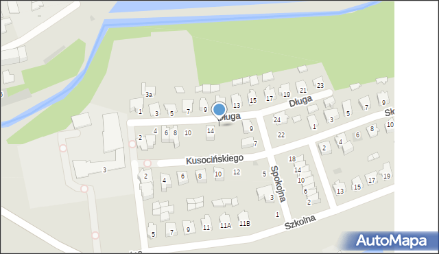 Kamień Krajeński, Długa, 16, mapa Kamień Krajeński