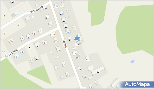 Karsin, Długa, 12a, mapa Karsin