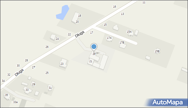 Kazuń-Bielany, Długa, 19, mapa Kazuń-Bielany