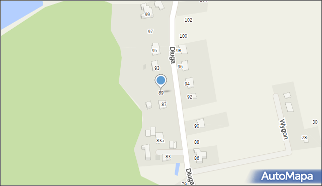 Kiczyce, Długa, 89, mapa Kiczyce