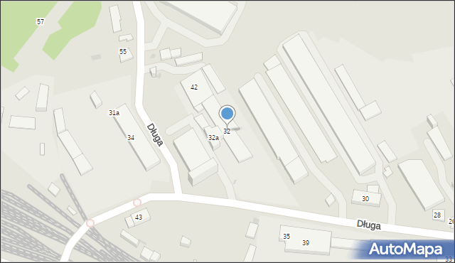 Kielce, Długa, 32, mapa Kielc