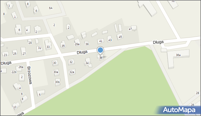 Kiełpino, Długa, 36, mapa Kiełpino
