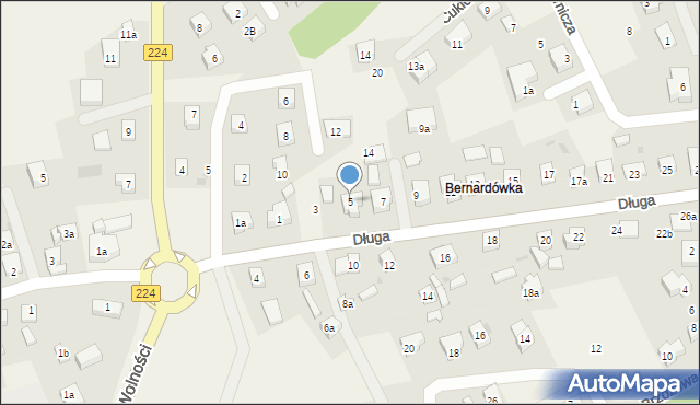 Kiełpino, Długa, 5, mapa Kiełpino