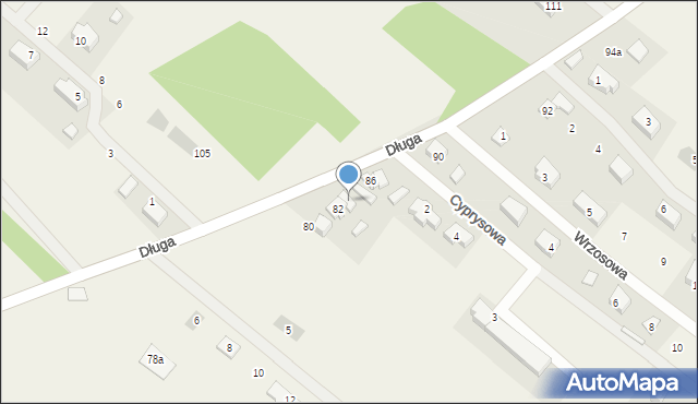 Kiełpino, Długa, 84, mapa Kiełpino