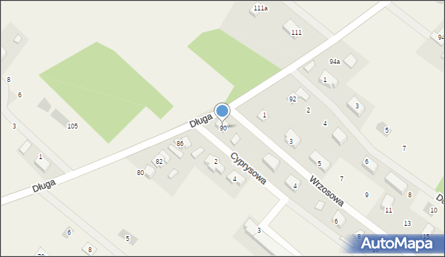 Kiełpino, Długa, 90, mapa Kiełpino
