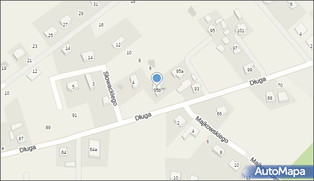 Kiełpino, Długa, 95b, mapa Kiełpino