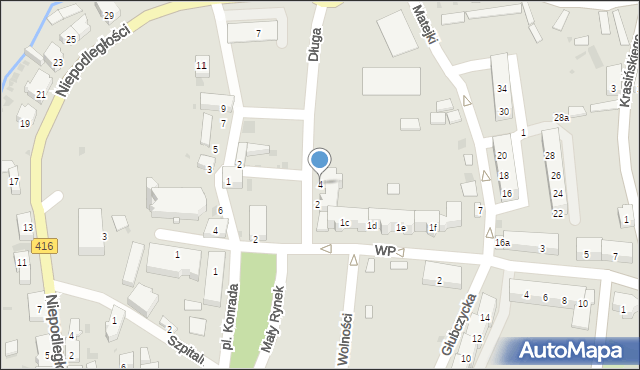 Kietrz, Długa, 4, mapa Kietrz