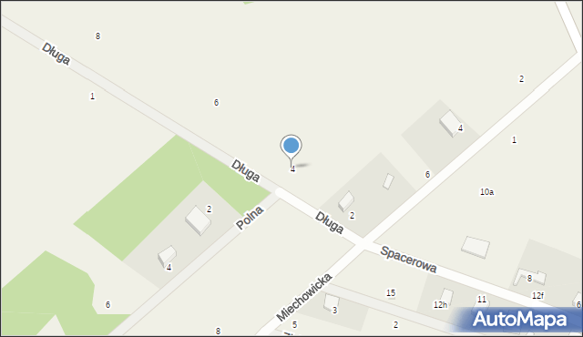 Kłączno, Długa, 4, mapa Kłączno