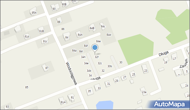 Klepacze, Długa, 32g, mapa Klepacze