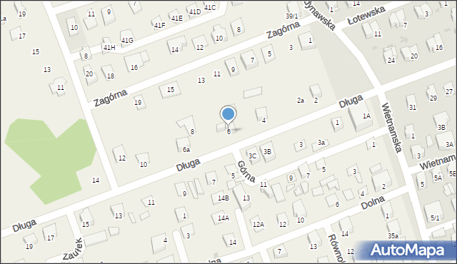 Klepacze, Długa, 6, mapa Klepacze