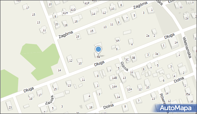 Klepacze, Długa, 6a, mapa Klepacze