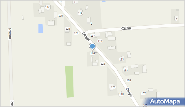 Kłoczew, Długa, 124, mapa Kłoczew