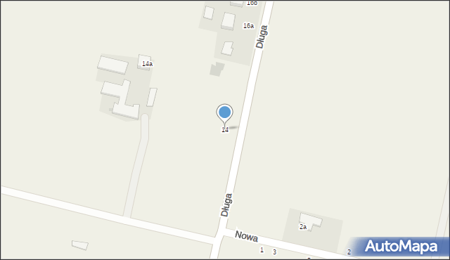 Kłoczew, Długa, 14, mapa Kłoczew