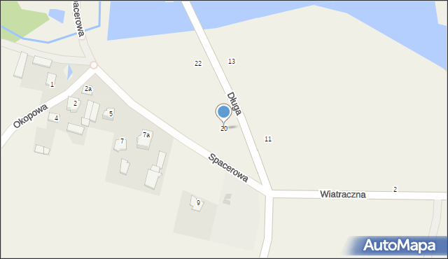 Kłoczew, Długa, 20, mapa Kłoczew