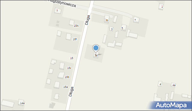 Kłoczew, Długa, 3a, mapa Kłoczew