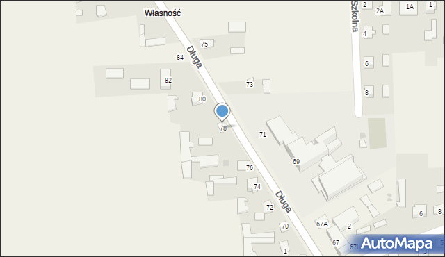 Kłoczew, Długa, 78, mapa Kłoczew
