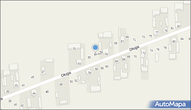 Klonowa, Długa, 57, mapa Klonowa