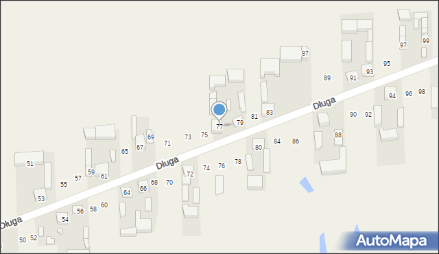 Klonowa, Długa, 77, mapa Klonowa