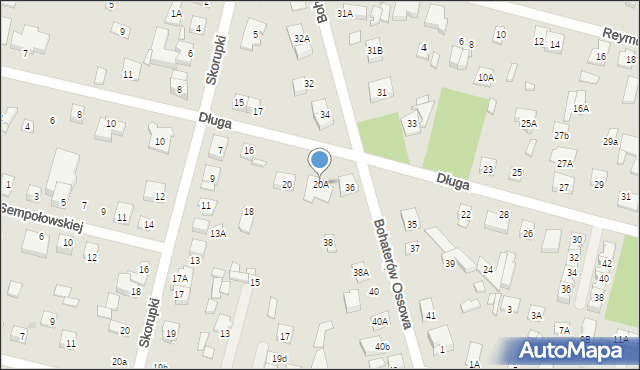 Kobyłka, Długa, 20A, mapa Kobyłka
