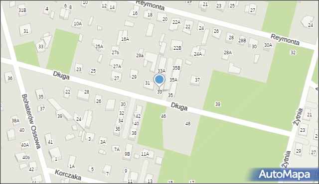 Kobyłka, Długa, 33, mapa Kobyłka