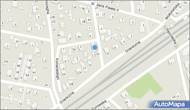 Kobyłka, Długosza Jana, 1, mapa Kobyłka