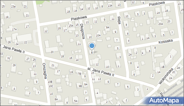 Kobyłka, Długosza Jana, 6, mapa Kobyłka