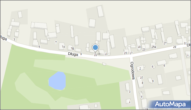 Kokorzyn, Długa, 11, mapa Kokorzyn