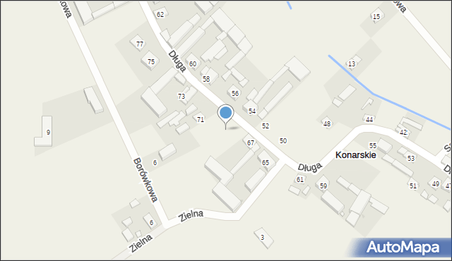 Konarskie, Długa, 69, mapa Konarskie