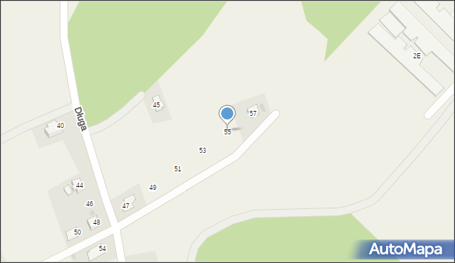 Kończyce Wielkie, Długa, 55, mapa Kończyce Wielkie