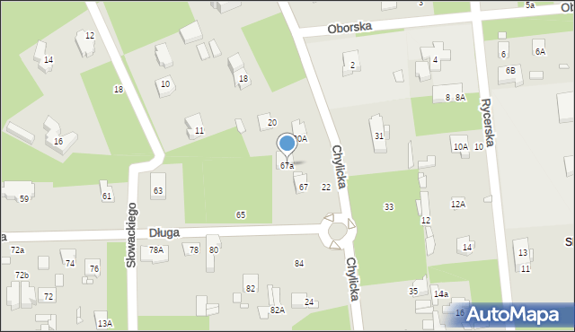 Konstancin-Jeziorna, Długa, 67a, mapa Konstancin-Jeziorna