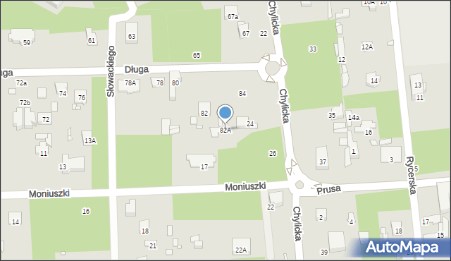 Konstancin-Jeziorna, Długa, 82A, mapa Konstancin-Jeziorna
