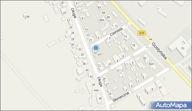 Kościan, Długa, 19, mapa Kościan