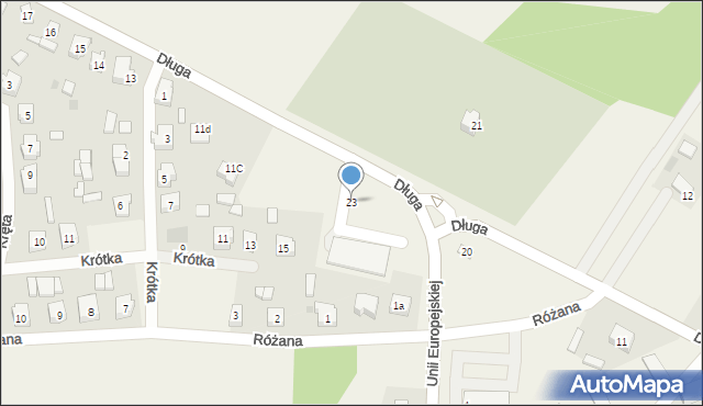 Kościelec, Długa, 23, mapa Kościelec
