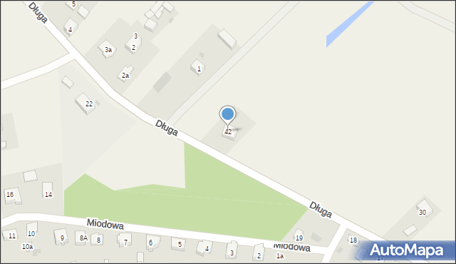 Kościelec, Długa, 42, mapa Kościelec