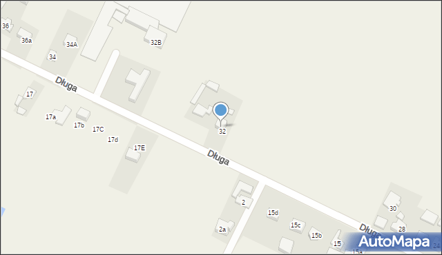 Kościelna Wieś, Długa, 32A, mapa Kościelna Wieś