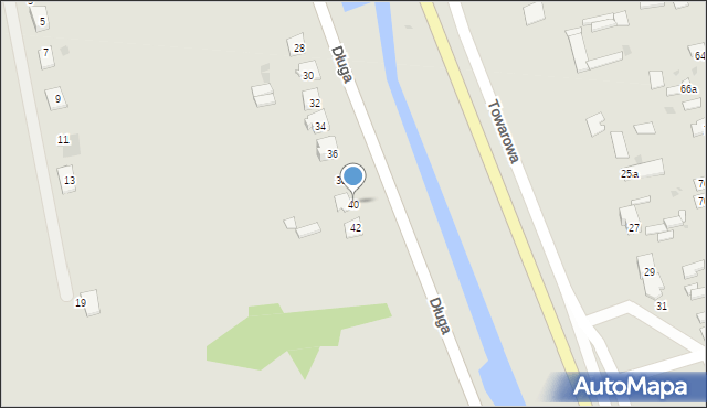 Kosów Lacki, Długa, 40, mapa Kosów Lacki