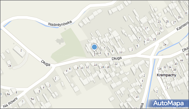 Krempachy, Długa, 1, mapa Krempachy